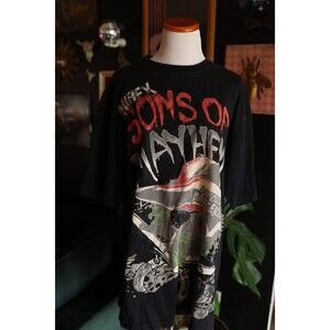 Avirex Y2K Mens Shirt Sons Of Mayhem Pirate Ship Jesse Pinkman Black Shirt XL